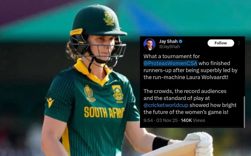 "What a tournament…": Jay Shah lauds Wolvaardt and co for their World Cup excellence